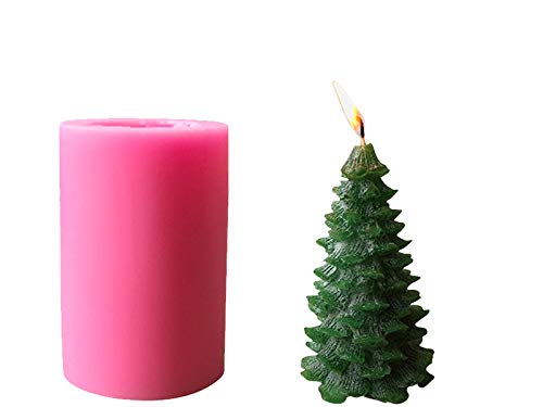 Silicone Christmas Pine Tree Candle Mold